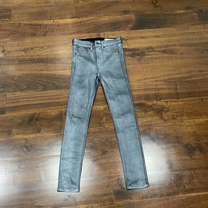 RAG AND BONE SHINNY SILVER PANTS